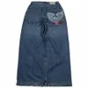 Streetwear JNCO Wide Leg Jeans Männer Y2K Hip Hop Harajuku Adler gestickte Retro Denim Hosen Casual Baggy Hohe Taille Hose Neue u0R8 #