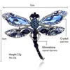 Dangle Earrings Fashion Vintage Dragonfly Brooches For Women Large Insect Brooch Pins Dress Coat Accessories Cute Jewelry Gifts