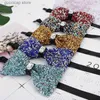 Strikjes Diamant Zwart Rood Strikje Heren Voor Strass Kraag Heren Strikje Kristal Chaton Super Cool Luxe Bruiloft Strikjes Vlinder Y240329