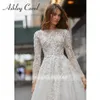 Ashley Carol Elegant Wedding Dres for Women 2024 Delicate Beads Lace FRS Scoop Neck Wedding Gown Vestidos de Novia F2VS#