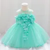 Sweet Pink Blue Green Purple White Jewel Girl's Birthday/Party Dresses Girl's Pageant Dresses Flower Girl Dresses Girls Everyday Skirts Kids' Wear SZ 2-10 D329258