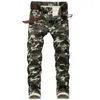 Männer Jeans Ropa Hombre Y2K Camouflage Mode Slim Fit Männlichen Denim Hosen Hip Hop Plus Größe Dünne Mannen Mann hosen