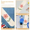 Casual Shoes DIY Hand Painted Children's Skateboard Wall Stickers Decor Blank Deck Wood Double Sided Decks Wooden For Painting Material