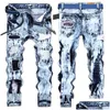 Män jeans män denim designer hål hög kvalitet rippad för män storlek 28-38 40 42 2022 Autumn Spring hip hop punk streetwear drop del dh4sh