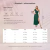 Sleepvel jedno ramię drgawka dr High Talii Side Split Maxi Suknia Elegancka Solid Evening Cocktail Prom Formal Party Dr V5er#