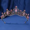 Barock Crystal Crown Rhineste Headdr Queen Tiara Prom Party Diadem Wave Tiara Headpiece Women Wedding Hair Accorie A1of#