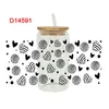 Raamstickers Mexicaans eten UV DTF Cups Wrap Sticker Cafecito Y Chisme 16oz Venti Cold Cup DIY Label Transfer Bitterkoekjes Glas D13903