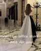 Sevintage Ivory와 Black Saudi Arabic Lg Evening Dreas Off The Shoulder Pleat Ruched A-Line Prom Dr Wedding Party Gown 83S0#
