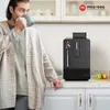 Milpoog Machine à expresso entièrement automatique, cuiseur vapeur puissant, écran tactile, 4 variétés de café pour la maison et le bureau, corps en métal argenté, WiFi intelligent (WS-Hi02)