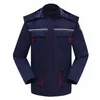 Arbetskläderjacka Anti Statisk reflekterande rand Multi fickor Säkerhet Huven Arbetsdräkt av löstagbar COTT POLLED Winter Uniform H099#