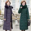 women Warm Winter Lg Parka Coat Middle-aged Mother Slim Down cott Thicken Jacket Female Fur collar Hooded Outwear Parkas 8XL r2zq#