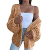 Cardigan Women Sweters Nowy swatkan Batwing LG-Sleeved Plush Loose Outside Outside Knit Sweters Women Fi HHX2035 G9AQ#