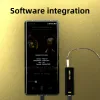 Versterker Hiby FC4 USB DAC Decodering Dongle -hoofdtelefoonversterker MQA Audio DSD256 3,5 mm 4,4 mm Uitgang voor Android iOS Win10
