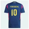 2024 Suécia Ibrahimovic Futebol Jerseys National Team Player Versão 24 25 Forsberg Jansson EKDAL Kulusevski Camisas de Futebol Homens Definir Kit Infantil Uniforme