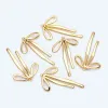 Components 10pcs Gold Bow Knot Charms 33x20mm, 18K Gold Plated Brass Bow Pendant (#GB1744)