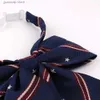 Bow Ties New Large Bowtie Oversize Bow tie For Women Uniform Collar Butterfly Ladies Bow knot Adult Stripe Bow Ties Cravats Girls Bowties Y240329