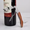 Ouvre-bouteilles de vin professionnel Tire-bouchon Poignée en bois Mtifonctionnel Portable Vis Bière Vins Cuisine Outil Drop Livraison Maison Jardin Dinin Otswn