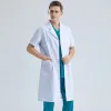 Uniforme classique de médecin en blouse blanche pour les professionnels de la médecine et les étudiants, uniformes d'atelier d'automne et d'hiver épais W7pT #