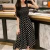 Kvinnors Dres 2024 Summer Fi Loose NE Sleeve Polka Dot Axel Plus Plus Size Casual Dr Sexy Dres E0V2#