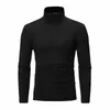 Tops noirs minces hommes automne-collout en hiver en hiver