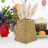 花瓶編み花瓶ペンフレアフラワーシンプルなアレンジメント飾り手作り草の装飾品