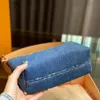 Qualidade Luxo Denim Bag Designers Hills Pochette Denim Lunchbox Bolsas Bolsas Moda Ombros Estilo Clássico Capacidade Sacos de Compras