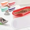 Bottiglie di stoccaggio Contenitore per gelato Contenitore rettangolare riutilizzabile Stampo con coperchio Cucina Frigorifero Casa