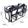 Men Cosmetic Bag Transparent Waterproof Large Capacity Lipstick Toiletries Skin Care Products Makeup Organizer 240328