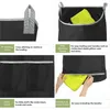 Tvättpåsar Bredöppning Dirty Clothes Hang Bag Space-Saving Multi-Pocket Storage med dragkedja hängande