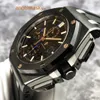 AP Iconisch Horloge Royal Oak Offshore Series 26405CE Zwart Keramisch Herenhorloge Blauw Naaldtiming Mechanisch Horloge 44mm