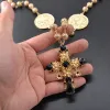 Necklaces 2020 Baroque Cross Holloway crystal antique necklace fashion show premiere palacestyle women's necklace sweater chain