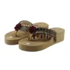 Chinelos femininos verão slides sapatos xisto feminino praia baixa borracha flip flops moda pantofle plataforma flor sabot havaiano luxu