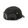 男性用のサングラス付きの新しい新しい帽子ボンネット夏の屋外サンバイザーファッションパンク野球キャップa1x4