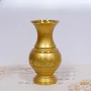 Vasos vaso de cobre puro doméstico riqueza de lótus atraindo garrafa de purificação de água guanyin deus das riquezas oferecendo ornamentos