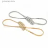 Taillenkettengürtel Blumenblatt-Metallschnallengürtel für Damen elastischer Taillenkettengürtel für Damen Gold dünner Taillengürtel für Damen Pasek Damski Y240329