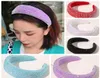 Cheio de cristal headbands brilhante acolchoado strass headband bling luxo feminino cabeça hoop luxuoso hairband meninas acessórios para o cabelo 3149533