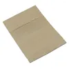 Sacs de rangement en papier Kraft 5.5 ''x 7.9'' (14x20cm), avec fenêtre transparente, sac d'emballage debout pour aliments et café refermables