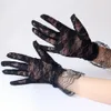 1 par OpenWork Floral Bridal Mittens Prom -handskar Se genom Dr Up Elegant Ladies Short Lace Gloves Wedding Accores 75oi#