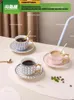 KAWASIMAYA Высококачественные кофейные чашки, легкий роскошный набор чашек и блюдцев в стиле Ins, элитный изысканный послеобеденный чай 240328
