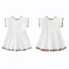 Vestidos de grife para meninas conjuntos de roupas infantis vestidos de criança da primavera para o verão respirável para crianças roupas