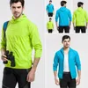 Hommes Femmes Raincoat Randonnée Voyage Veste coupe-vent imperméable Sports de vélo en plein air Manteau de pluie à séchage rapide Crème solaire Unisexe U5ah #