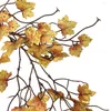 Dekorativa blommor Simulering Autumn lämnar Halloween Rattan Thanksgiving Harvest Festival Decoration Winding Flower Vine