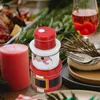 Förvaringsflaskor julen tennlåda bageri Tins gåvor för strumpa stoppare semester godis container metall