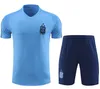 2023 3 estrelas Argentina treino camisa de futebol terno de treinamento camisa de futebol MARADONA DI MARIA 22 23 homens crianças kit treino define uniformes