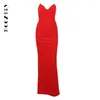 Casual Dresses BoozRey Slim Bodycon Elegant Mermaid Dress Women Strapless 2024 Summer Nightclub Sexy Party Long Maxi Fishbone