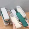 Storage Bottles Rectangular Noodles Box Portable Large Capacity Plastic Pasta Sealed With Cover Spaghetti Container Kitchen