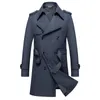 Sólido clássico masculino trench coat plus size windbreak alta qualidade busin casual vento casaco roupas masculinas M-8XL a2f7987 z4d1 #