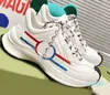2024 Lüks Run Spor Sneaker Tasarımcı Erkekler Kadın Günlük Ayakkabılar Eğlence Spor Ayakkabıları Moda Kauçuk Deri Açık Sıradan Ayakkabı Ryton Sneaker Boyut