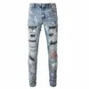 Plus Größe Männer Sexy Cut Out Jeans Fi Pailletten Denim Hosen Herren Casual Pantal 2023 Amerika Europa Heavymetal Demin Hosen S8Rx #