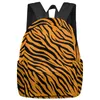 Rucksack schwarzer gelber Tiger Muster Textur Frauen Mann Rucksäcke wasserdichte Schule für Schüler Jungen Mädchen Laptop -Taschen Mochilas